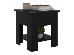 Mesa De Centro| Mesa de centro | Mesa de apoio 40x40x42 cm derivados de madeira Preto
