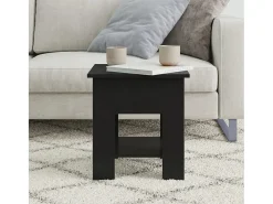 Mesa De Centro| Mesa de centro | Mesa de apoio 40x40x42 cm derivados de madeira Preto