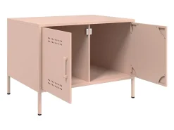 Mesa De Centro| Mesa de centro | Mesa de apoio 68x50x50.5 cm aço Rosa