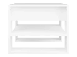 Mesa De Centro| Mesa de centro | Mesa de apoio 55.5x55x45 cm madeira processada Branco