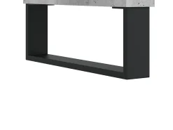 Mesa de centro | Mesa de apoio 60x50x36.5 cm derivados de madeira cinza cimento^ Mesa De Centro