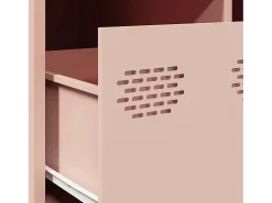 Mesa De Centro* Mesa de centro | Mesa de apoio 101.5x50x43.5 cm aço laminado a frio Rosa
