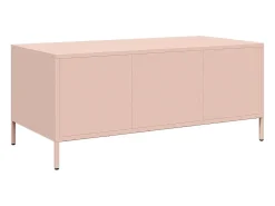 Mesa De Centro* Mesa de centro | Mesa de apoio 101.5x50x43.5 cm aço laminado a frio Rosa