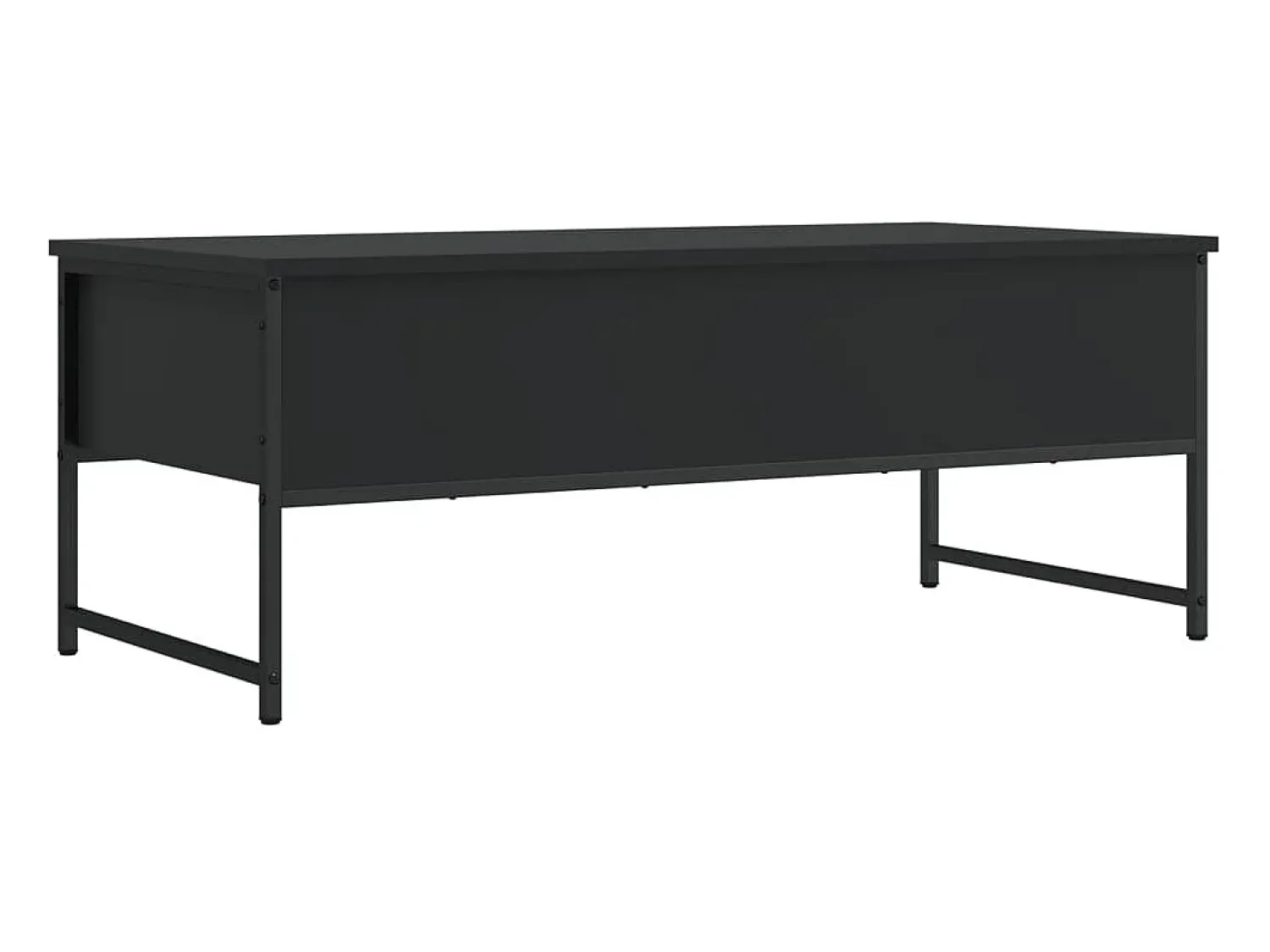 Mesa De Centro* Mesa de centro | Mesa de apoio 101x49x39.5 cm derivados de madeira Preto