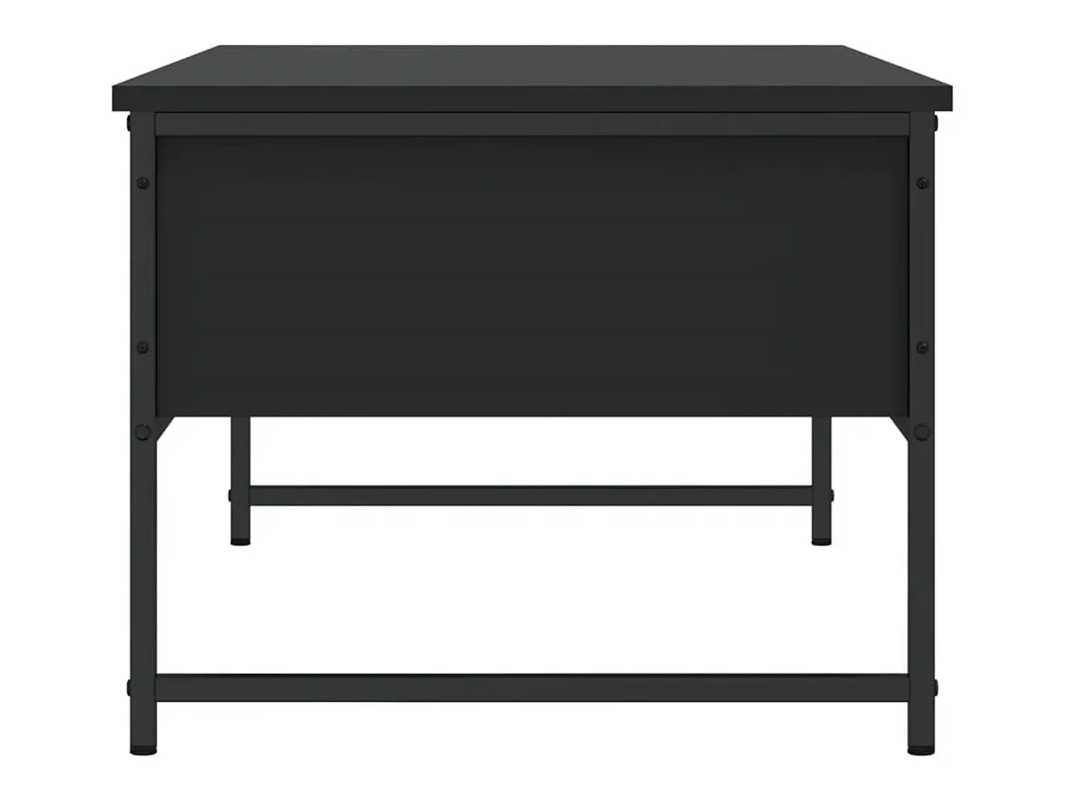 Mesa De Centro* Mesa de centro | Mesa de apoio 101x49x39.5 cm derivados de madeira Preto