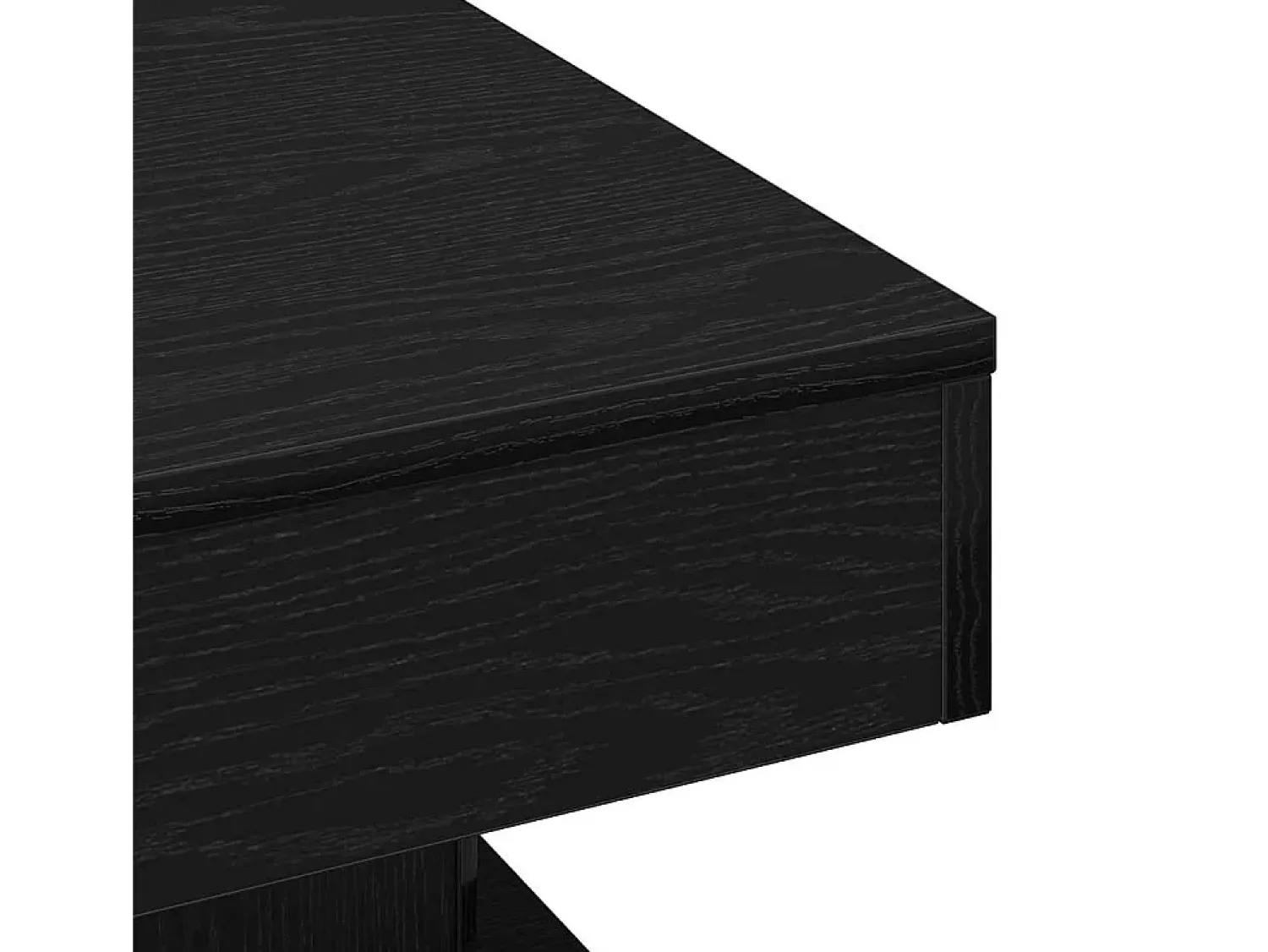 Mesa De Centro| Mesa de centro | Mesa de apoio Carvalho 57x57x30 cm Preto
