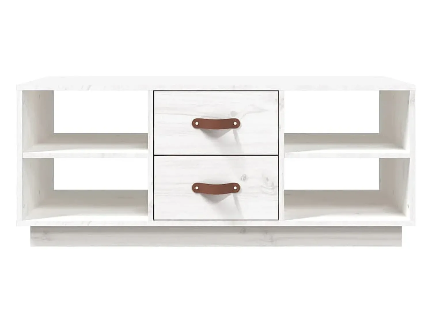 Clearance Mesa de centro | Mesa de apoio 100x50x41 cm pinho maciço Branco