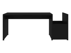 Mesa De Centro| Mesa de centro | Mesa de apoio 90x45x35 cm derivados de madeira Preto