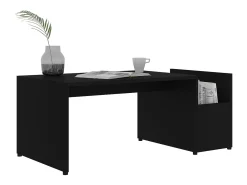 Mesa De Centro| Mesa de centro | Mesa de apoio 90x45x35 cm derivados de madeira Preto