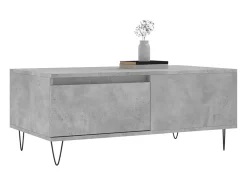 Mesa De Centro| Mesa de centro | Mesa de apoio 90x50x36.5 cm derivados madeira cimento Cinzento
