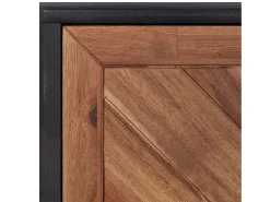 Mesa De Centro* Mesa de centro | Mesa de apoio | Mesa de café 90x50x40 cm madeira de acácia maciça e MDF Castanho