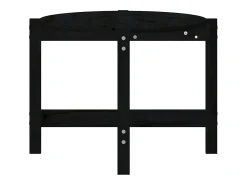 Mesa De Centro| Mesa de centro | Mesa de apoio 118x63x45 cm madeira de pinho maciça Preto