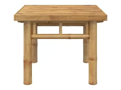 Mesa De Centro| Mesa de centro | Mesa de apoio | Mesa de café 45x45x35 cm bambu Castanho