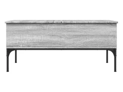 Mesa de centro | Mesa de apoio 100x50x45cm derivados madeira/metal cinza sonoma^ Mesa De Centro