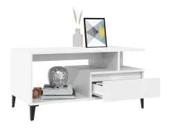 Mesa de centro | Mesa de apoio 90x49x45 cm derivados de madeira^ Mesa De Centro