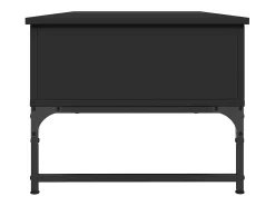 Mesa De Centro| Mesa de centro | Mesa de apoio 100x50x40 cm derivados de madeira/metal Preto