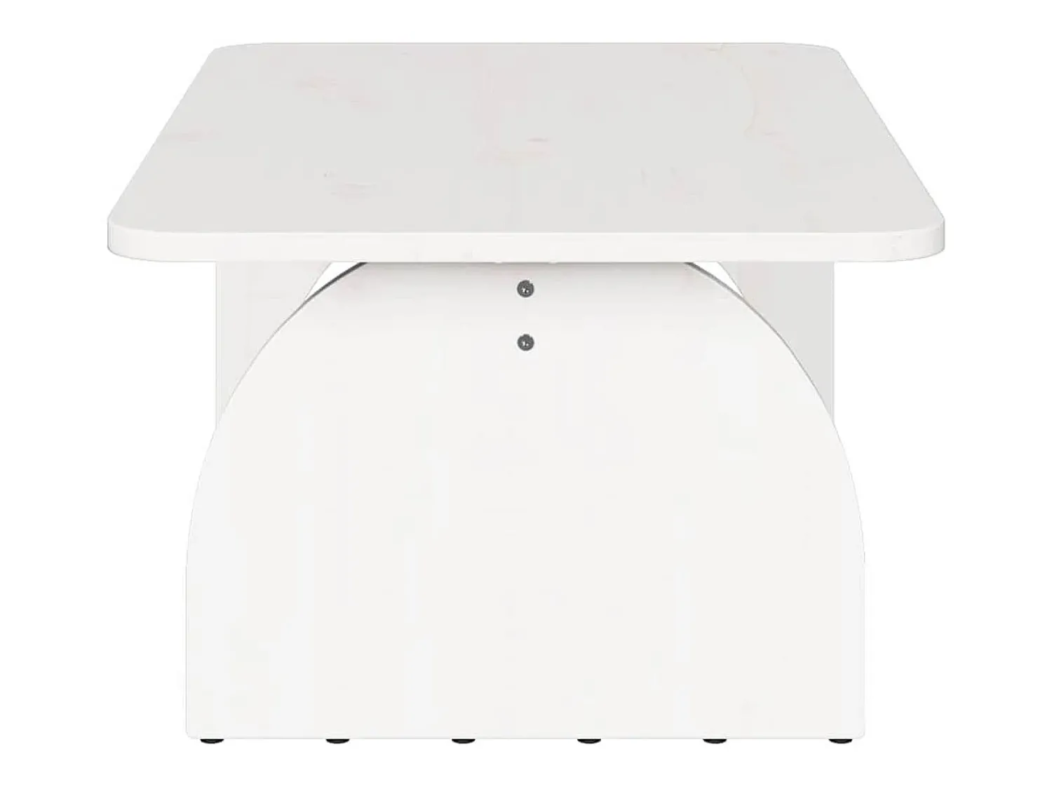 Mesa De Centro* Mesa de centro | Mesa de apoio 80x50x31 cm Madeira de pinho maciça Branco