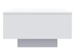 Mesa De Centro* Mesa de centro | Mesa de apoio com luzes LED 55x55x31 cm Branco