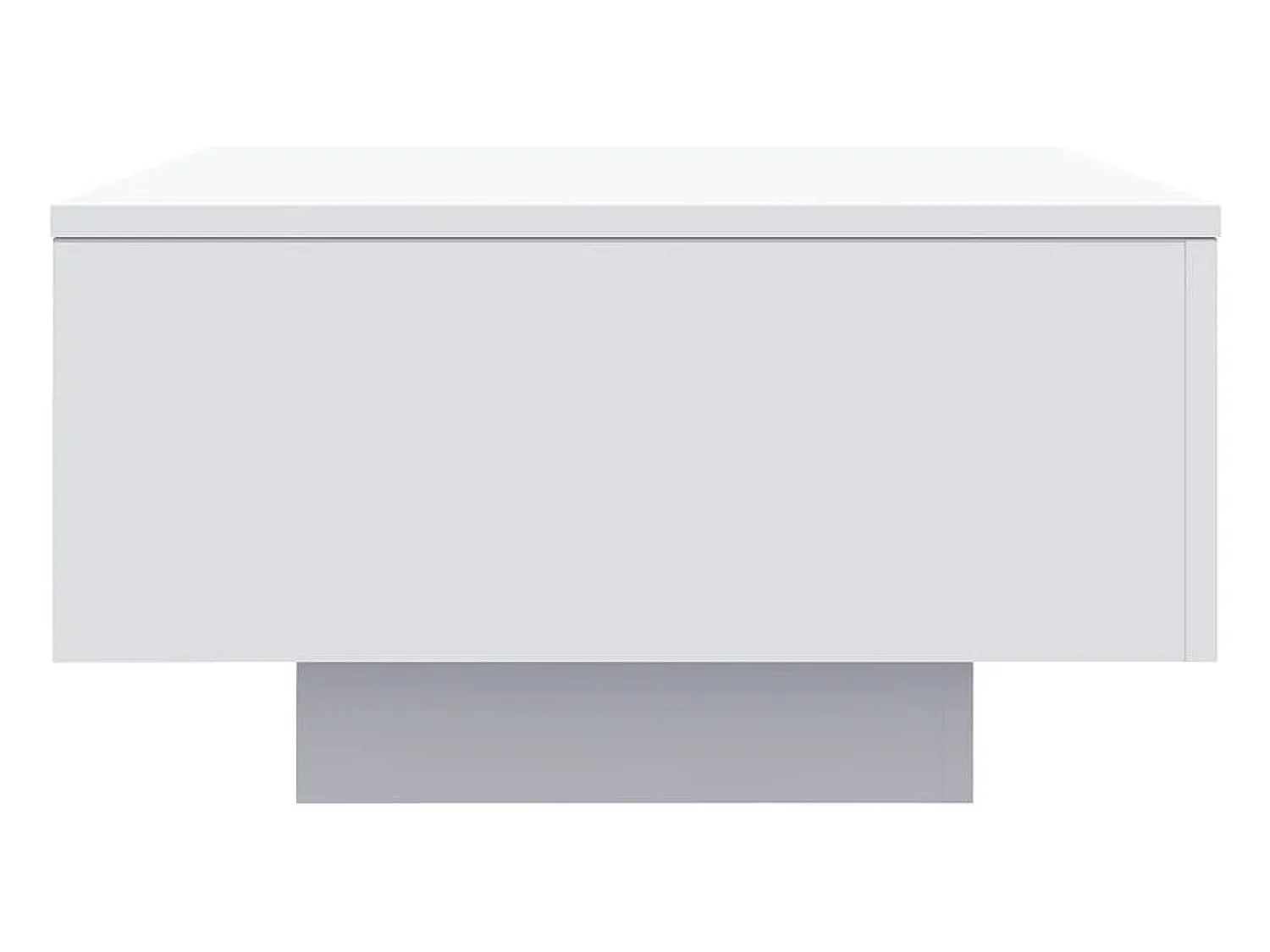 Mesa De Centro* Mesa de centro | Mesa de apoio com luzes LED 55x55x31 cm Branco
