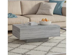 Mesa De Centro| Mesa de centro | Mesa de apoio 85x55x31 cm derivados de madeira sonoma Cinzento