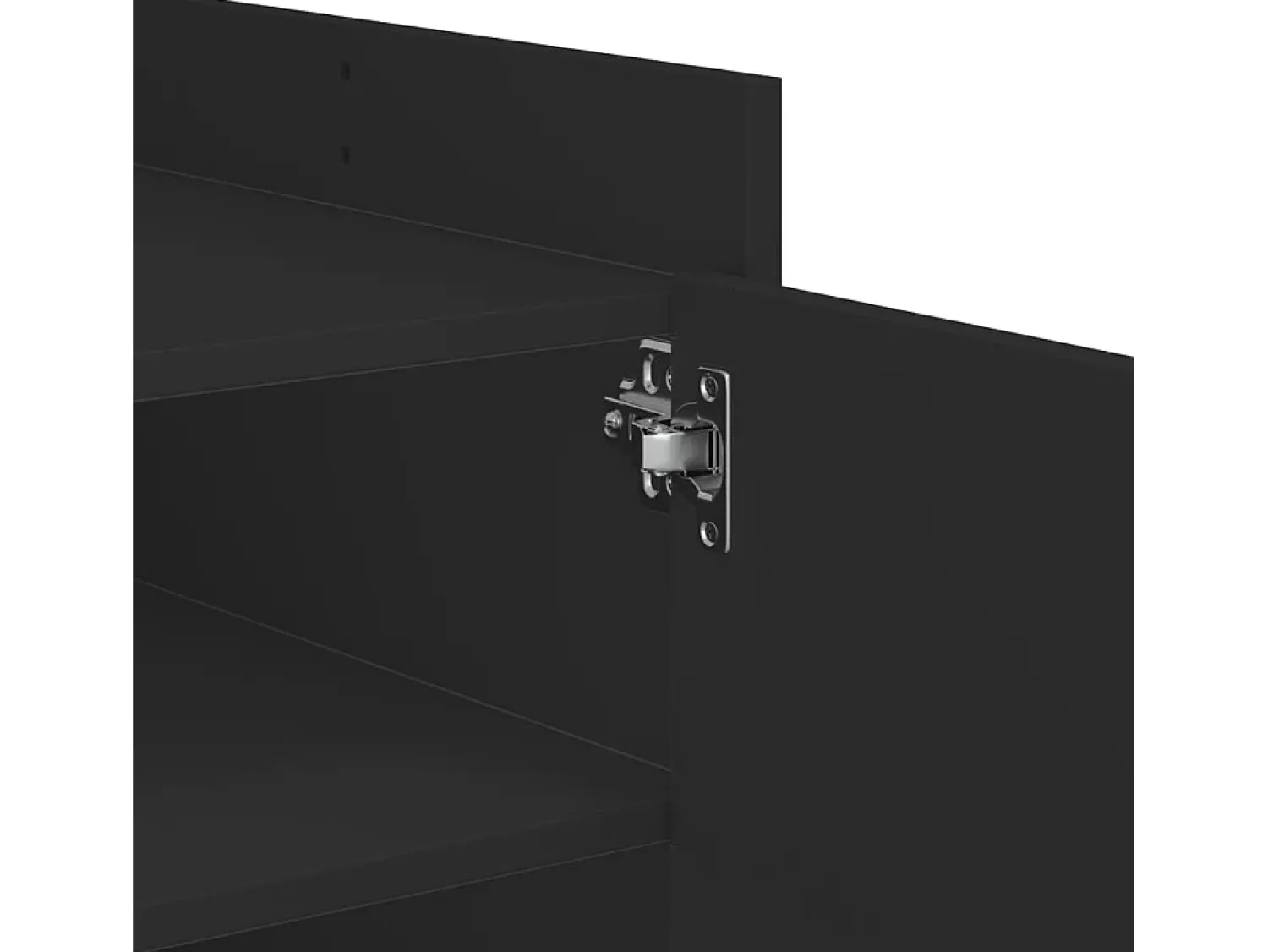 Mesa De Centro* Mesa de centro | Mesa de apoio 80x50x50 cm derivados de madeira Preto