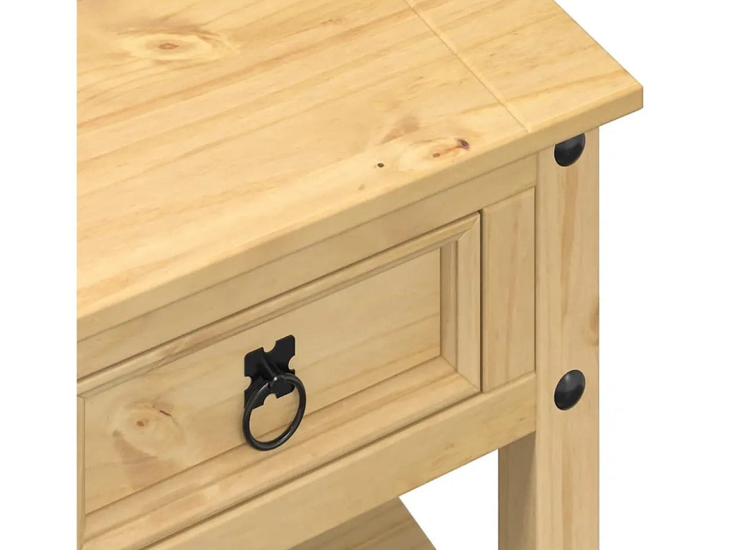 Mesa de centro | Mesa de apoio com gavetas Corona 85x50x45 cm pinho maciço^ Mesa De Centro