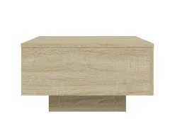 Mesa de centro | Mesa de apoio 55x55x31 cm derivados de madeira carvalho sonoma Castanho