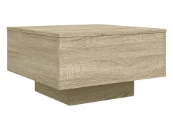 Mesa de centro | Mesa de apoio 55x55x31 cm derivados de madeira carvalho sonoma Castanho