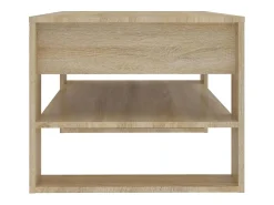 Best Mesa de centro | Mesa de apoio 102x55x45 cm madeira processada carvalho sonoma Castanho