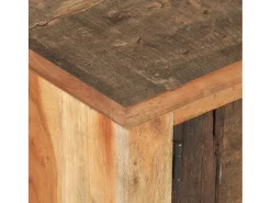 Outlet Mesa de centro | Mesa de apoio | Mesa de café 90x50x31 cm madeira recuperada maciça Castanho