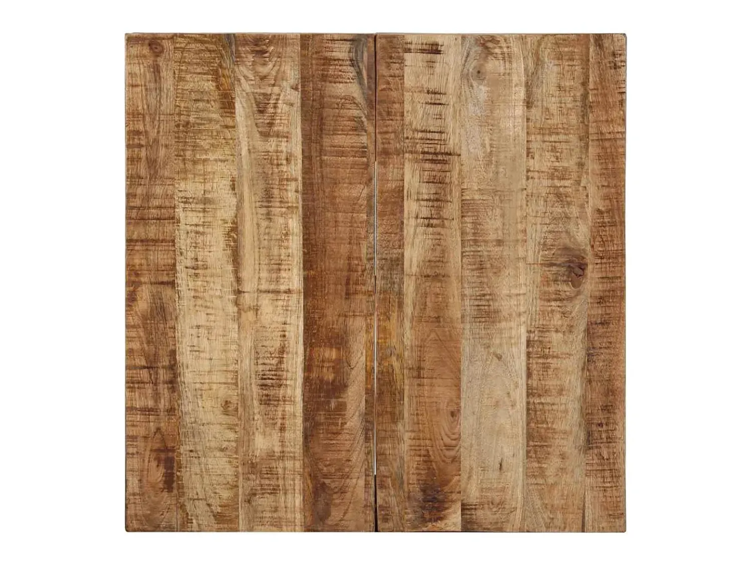 Mesa De Centro* Mesa de centro | Mesa de apoio | Mesa de café 68x68x41 cm madeira de mangueira áspera Castanho
