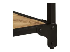Mesa De Centro| Mesa de centro | Mesa de apoio | Mesa de café 90x45x35 cm madeira de mangueira áspera maciça Castanho