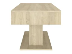 Mesa De Centro* Mesa de centro | Mesa de apoio 96x50x45 cm derivados de madeira carvalho sonoma Castanho