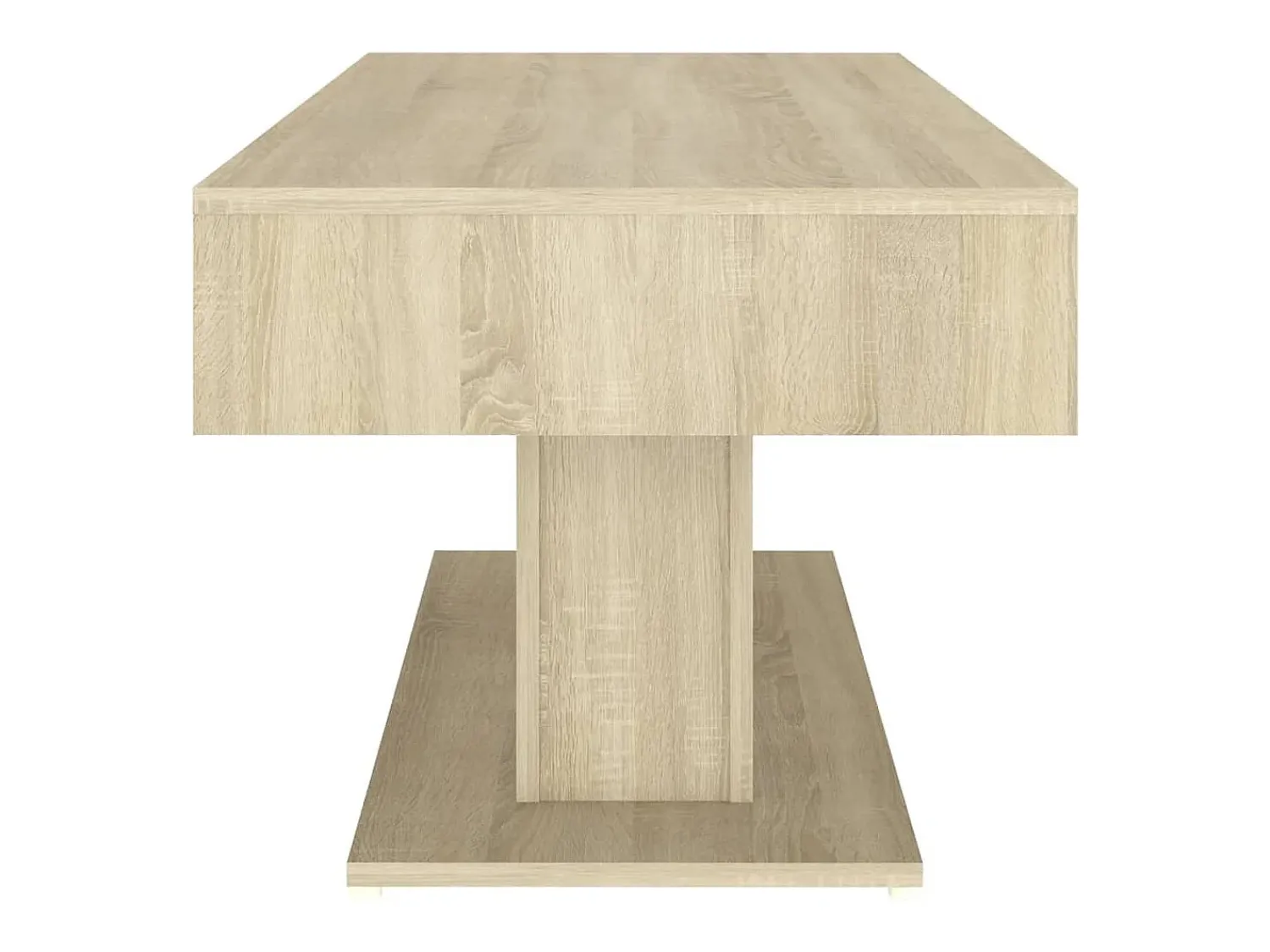 Mesa De Centro* Mesa de centro | Mesa de apoio 96x50x45 cm derivados de madeira carvalho sonoma Castanho
