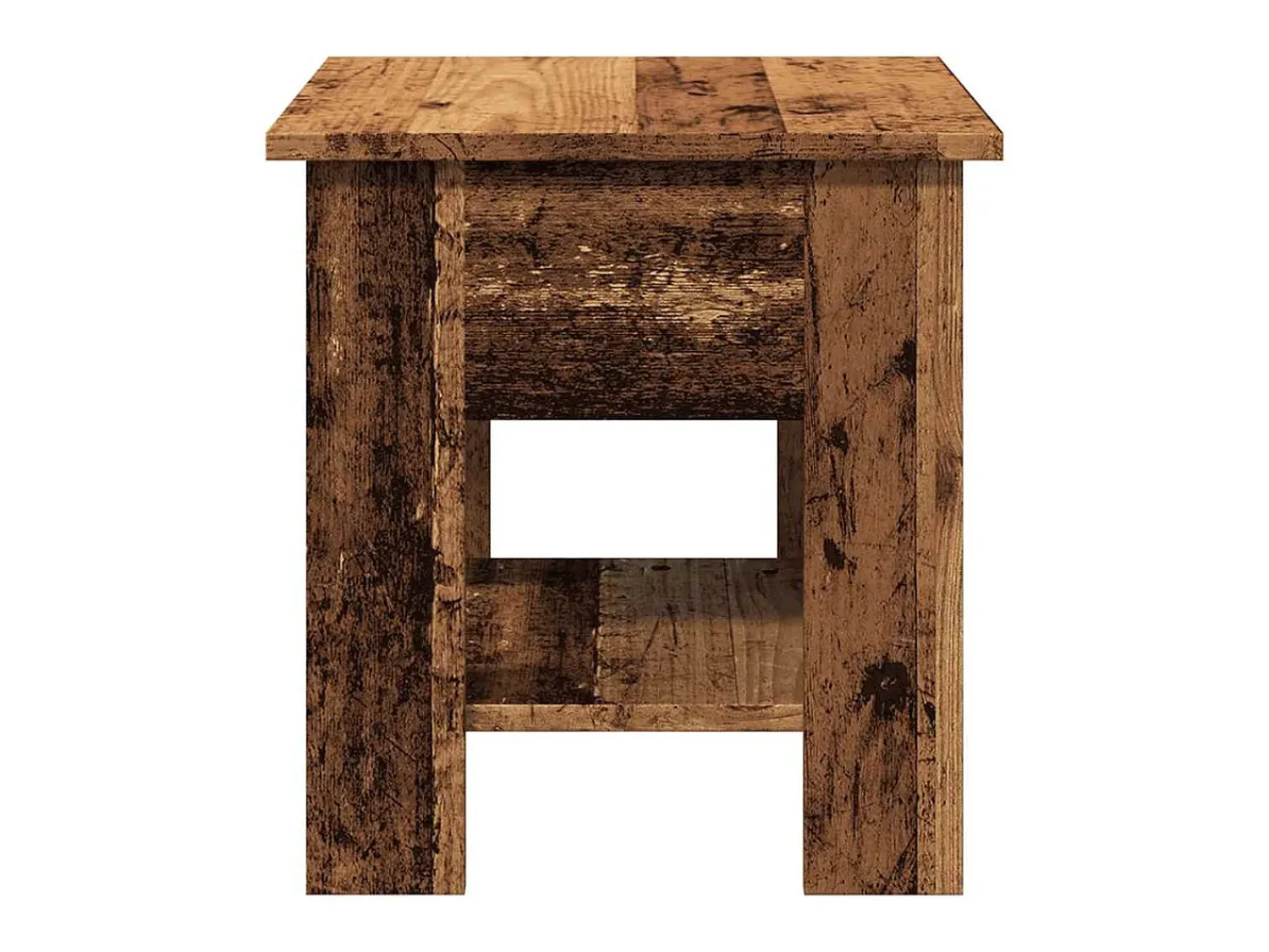 Mesa De Centro| Mesa de centro | Mesa de apoio 40x40x42 cm derivados de madeira madeira velha Castanho