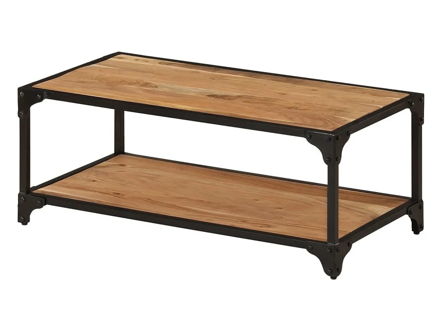 Mesa De Centro* Mesa de centro | Mesa de apoio | Mesa de café 90x45x35 cm madeira de acácia maciça Castanho