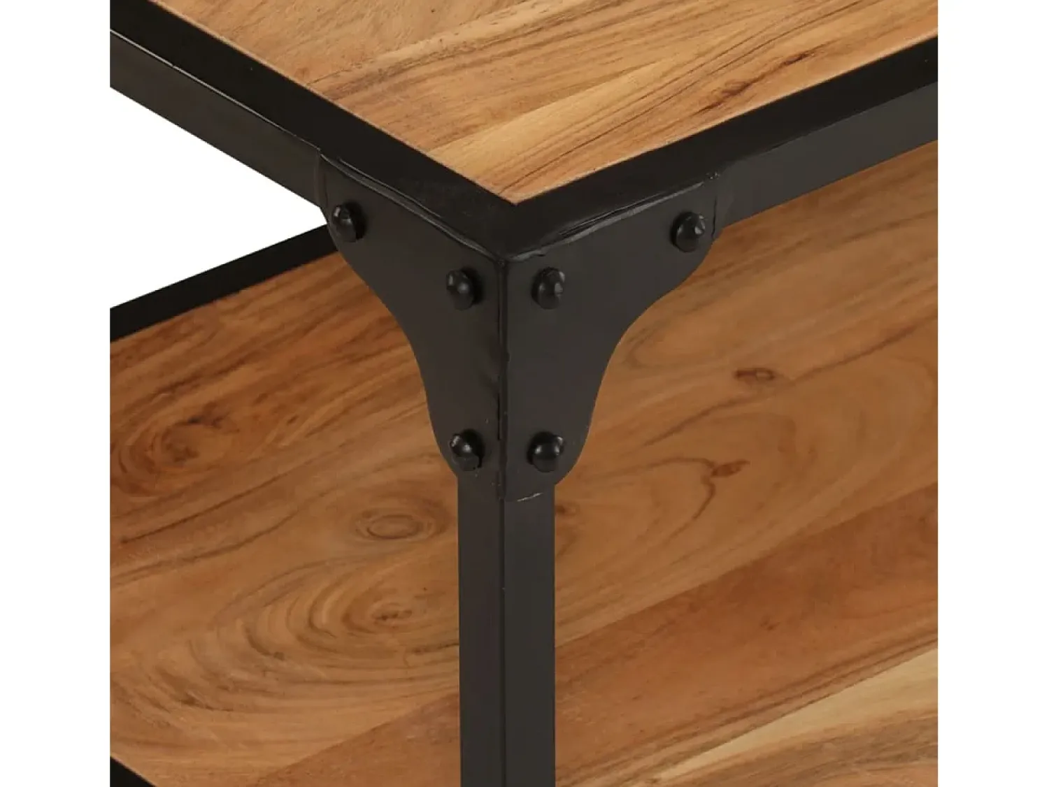Mesa De Centro* Mesa de centro | Mesa de apoio | Mesa de café 90x45x35 cm madeira de acácia maciça Castanho