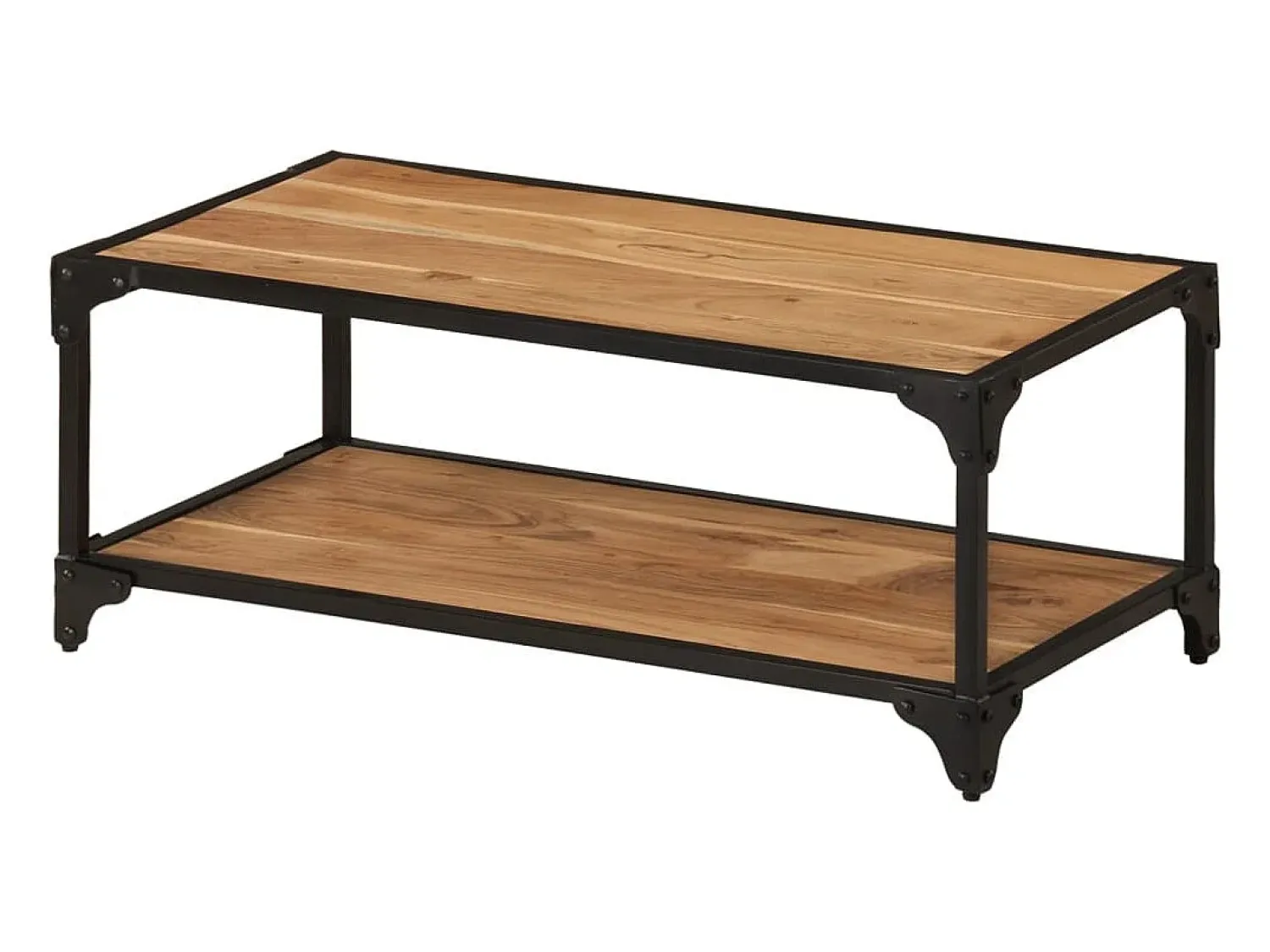 Mesa De Centro* Mesa de centro | Mesa de apoio | Mesa de café 90x45x35 cm madeira de acácia maciça Castanho