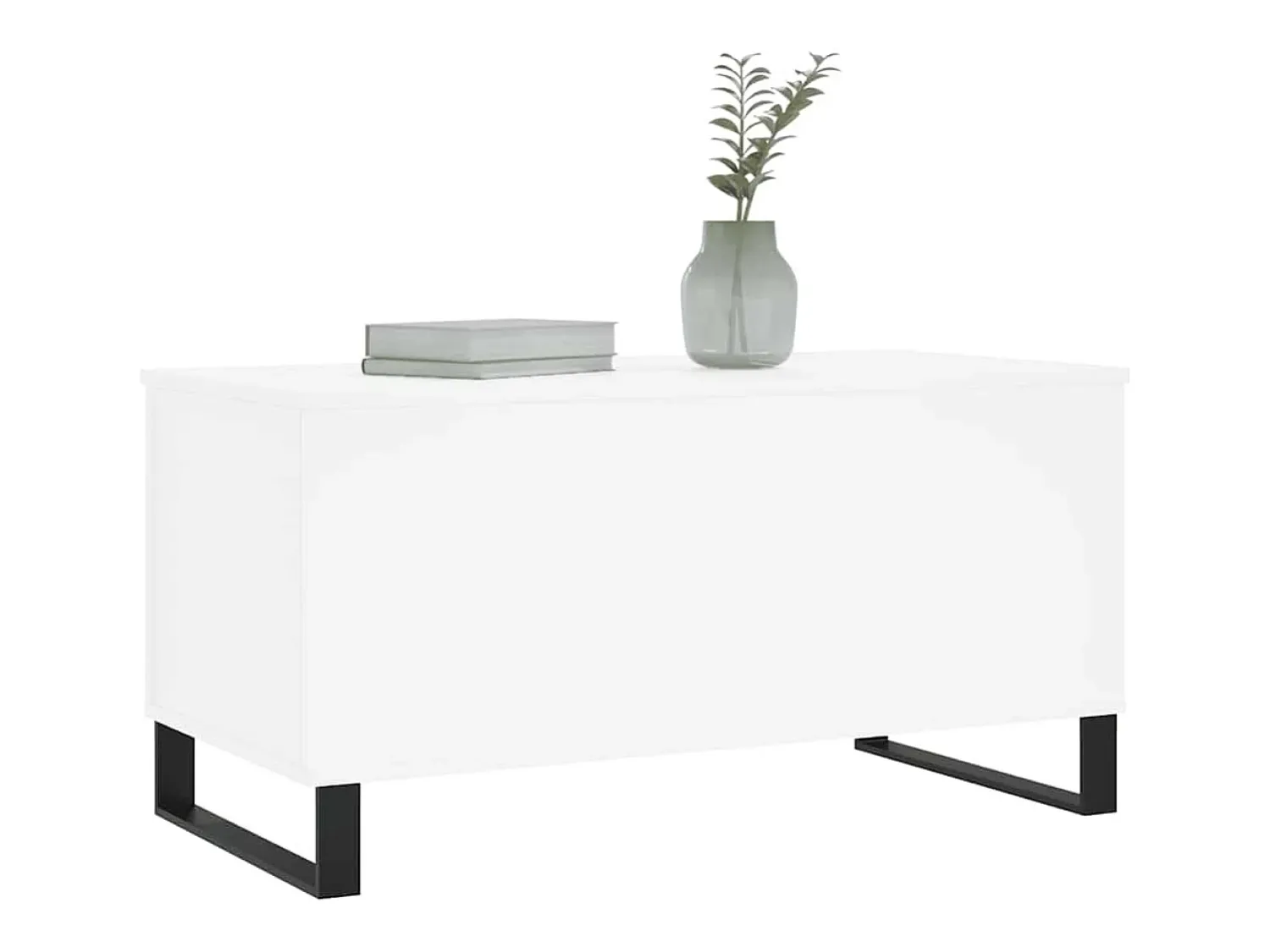 Mesa De Centro| Mesa de centro | Mesa de apoio 90x44.5x45 cm derivados de madeira Branco