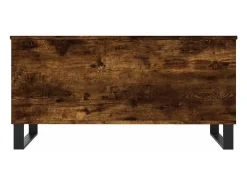Mesa De Centro* Mesa de centro | Mesa de apoio 90x44.5x45 cm derivados madeira carvalho fumado Castanho
