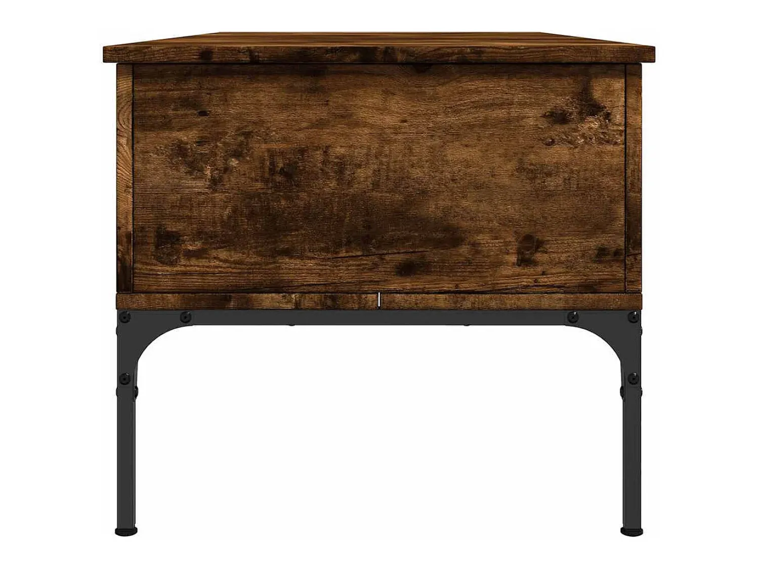 Mesa de centro | Mesa de apoio 100x50x45cm deriv. madeira/metal carvalho fumado^ Mesa De Centro