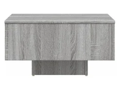 Mesa De Centro* Mesa de centro | Mesa de apoio 60x60x31.5 cm derivados de madeira cinza sonoma Cinzento