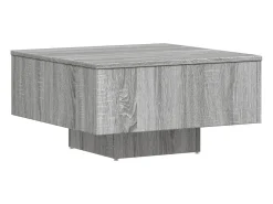 Mesa De Centro* Mesa de centro | Mesa de apoio 60x60x31.5 cm derivados de madeira cinza sonoma Cinzento