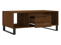 Mesa de centro | Mesa de apoio 90x50x36.5cm derivados madeira carvalho^ Mesa De Centro