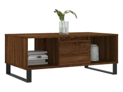 Mesa de centro | Mesa de apoio 90x50x36.5cm derivados madeira carvalho^ Mesa De Centro