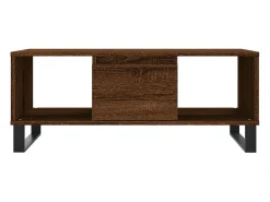 Mesa de centro | Mesa de apoio 90x50x36.5cm derivados madeira carvalho^ Mesa De Centro