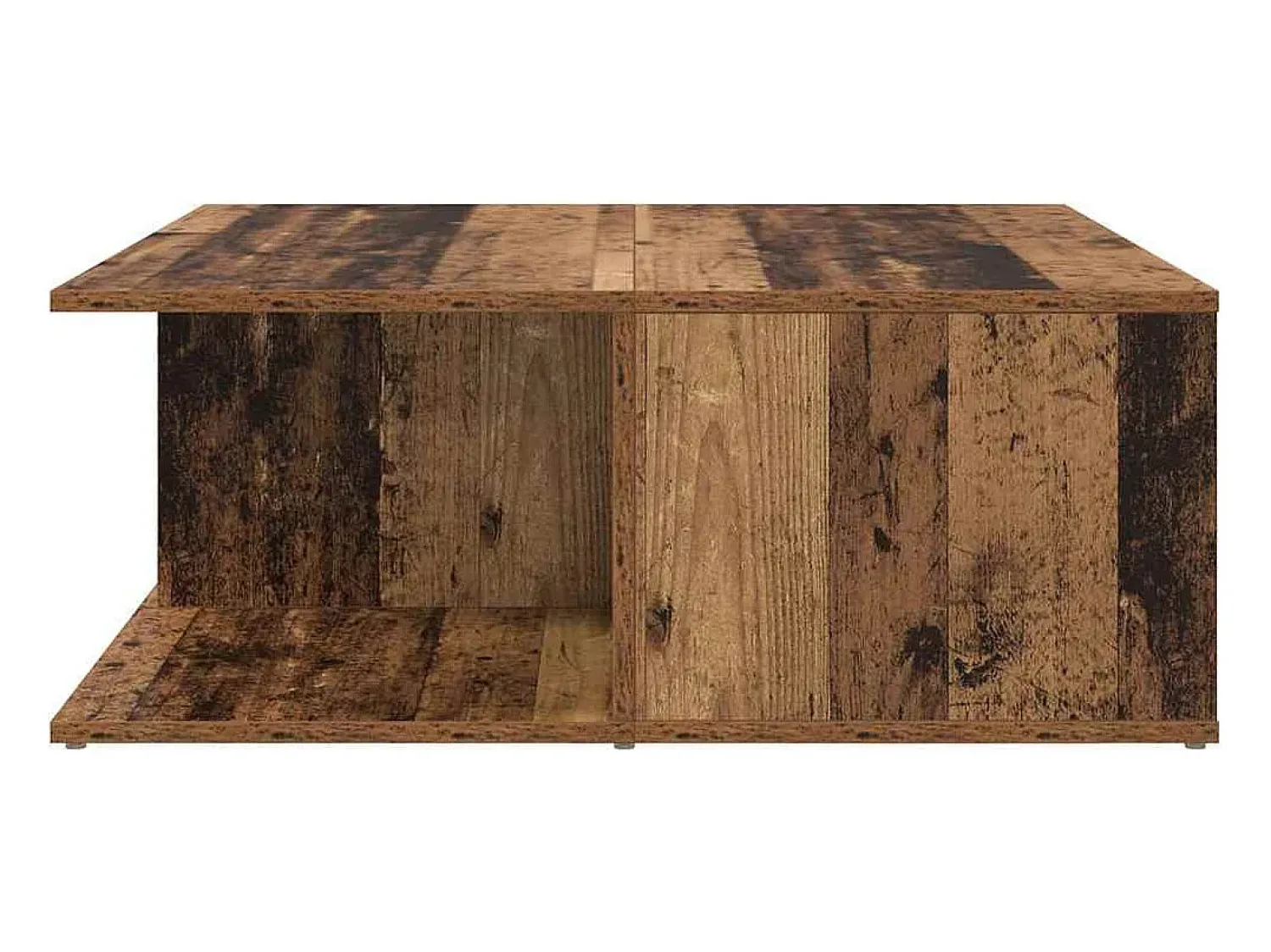 Discount Mesa de centro | Mesa de apoio com gaveta Madeira antiga 80x80x31 cm Castanho