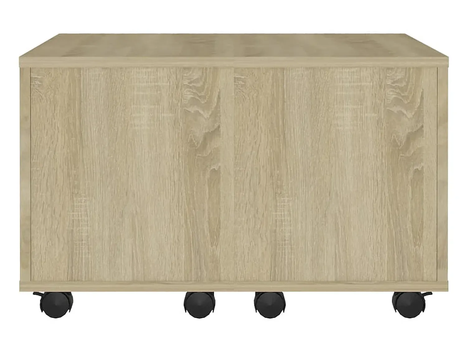 Outlet Mesa de centro | Mesa de apoio 60x60x38 cm derivados de madeira carvalho sonoma Castanho