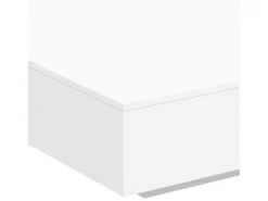 Hot Mesa de centro | Mesa de apoio 100x100x31 cm derivados de madeira Branco