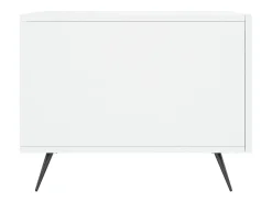 Mesa De Centro| Mesa de centro | Mesa de apoio 50x50x40 cm madeira processada brilhante Branco